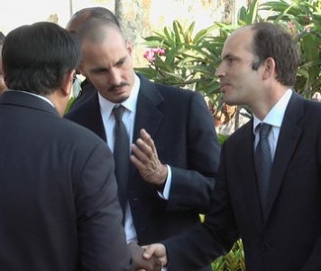 Prince Hussain seen with brother Prince Rahim Aga Khan